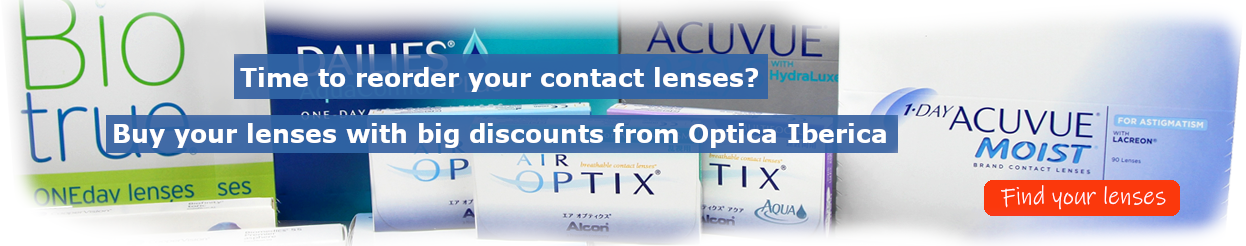 Buy your contact lenses on-line with big discounts from Optica Iberica